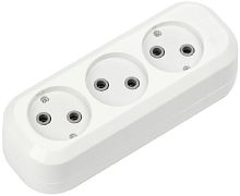 Колодка без заземления Smartbuy 3-м 10А 2200Вт белый картинка 